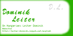 dominik leiter business card